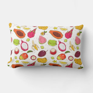 Tropical Fruit Lumbar Pillow