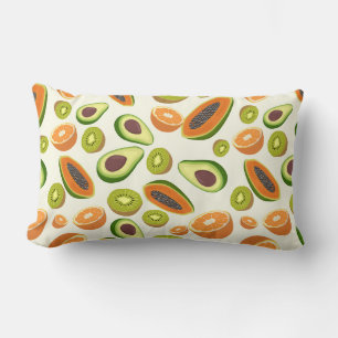 Tropical Fruit Lumbar Pillow