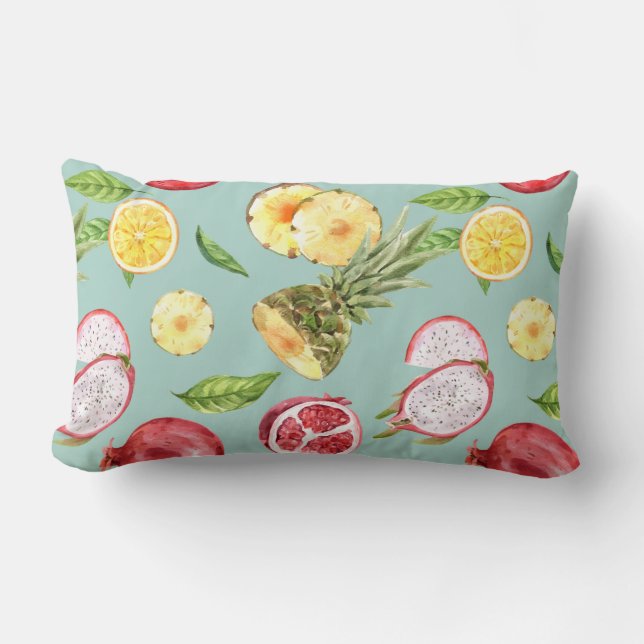 Tropical Fruit Lumbar Pillow (Front)