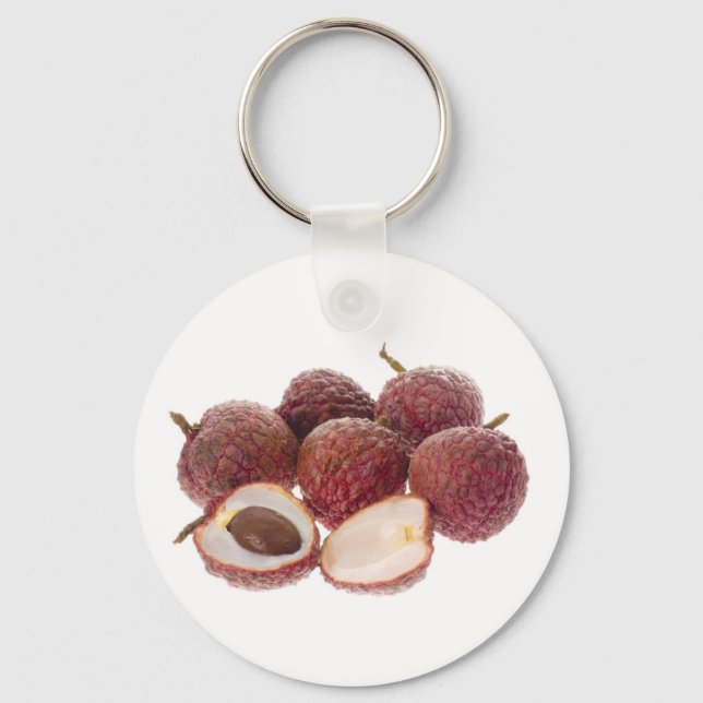 Tropical fruit - Lychees Keychain (Front)