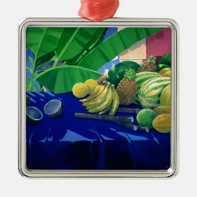 Tropical Fruit Metal Ornament (Front)