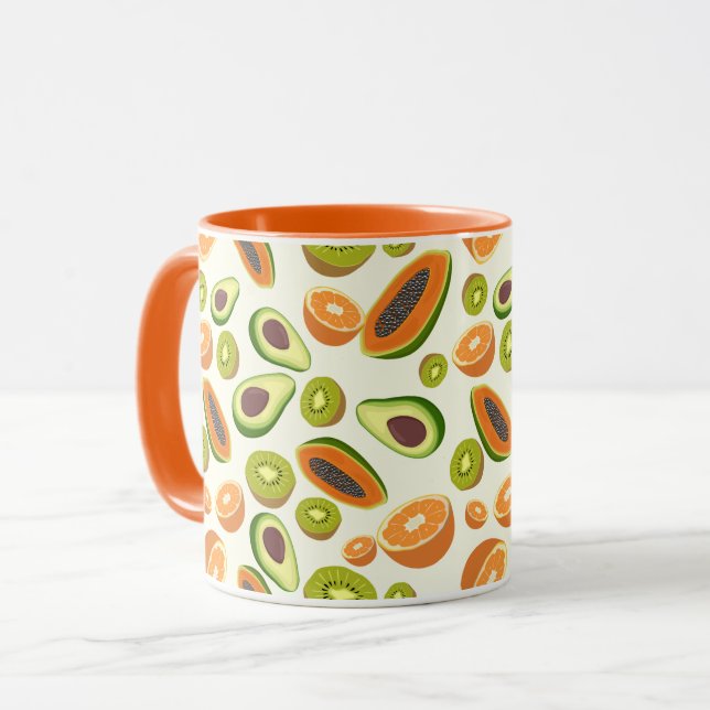 Tropical Fruit Mug (Front Left)