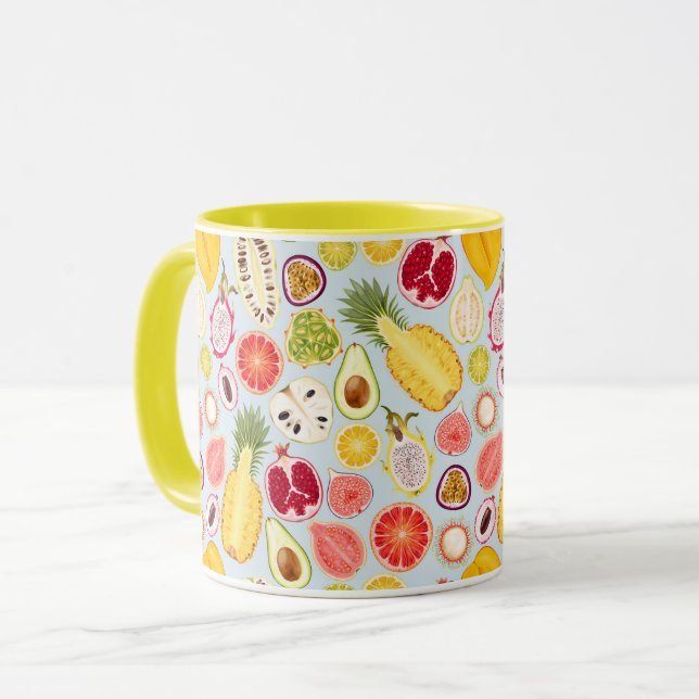 Tropical Fruit Mug (Front Left)