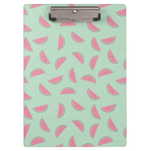 Tropical Fruit Paint Splatter Pattern Clipboard