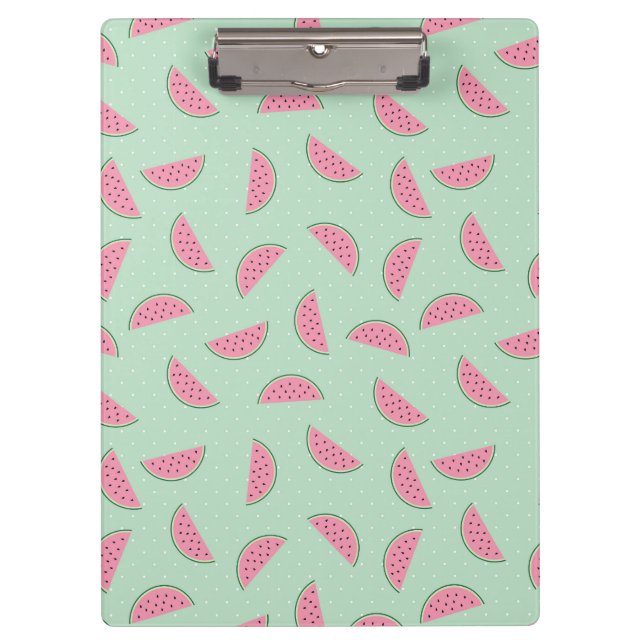 Tropical Fruit Paint Splatter Pattern Clipboard (Front)