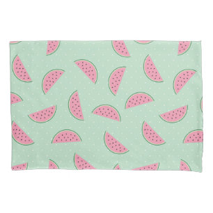 Tropical Fruit Paint Splatter Pattern Pillowcase
