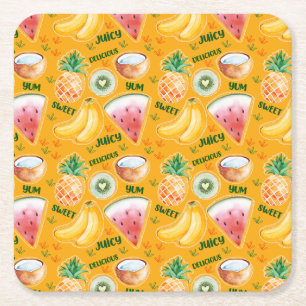 Tropical Fruit Paper Coaster
