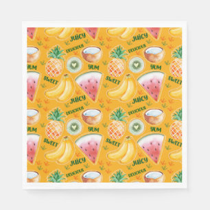 Tropical Fruit Paper Napkin