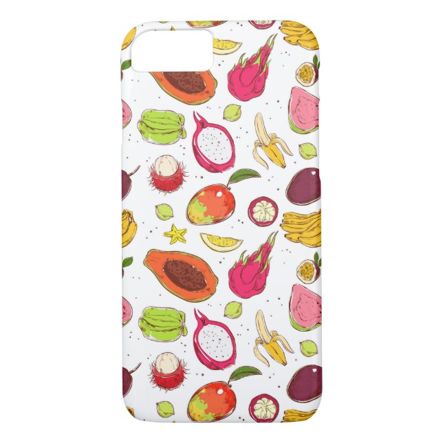 Tropical Fruit Pattern Case-Mate iPhone Case (Back)