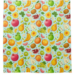 Tropical Fruit Shower Curtain
