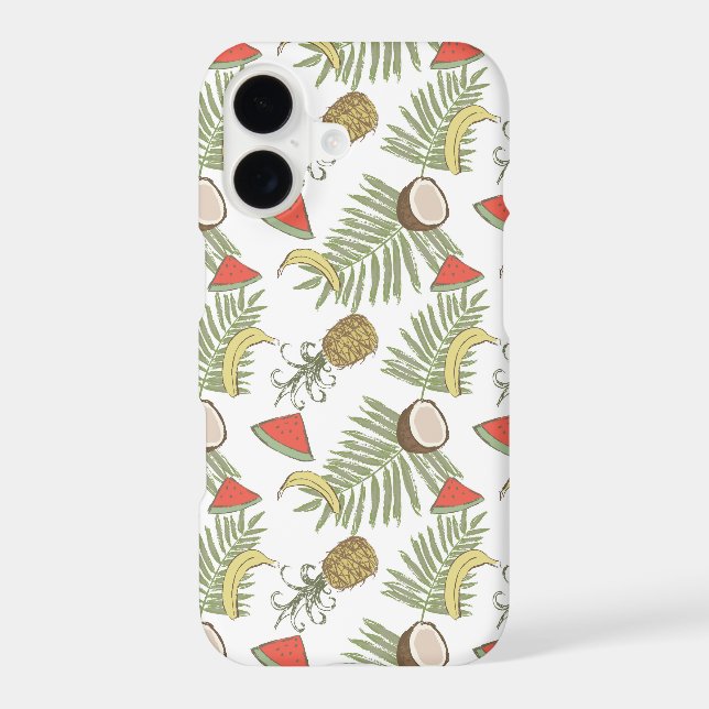 Tropical Fruit Sketch Pattern (Back)