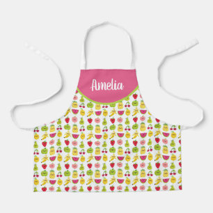 Tropical Fruit So Cute Add Your Name Apron