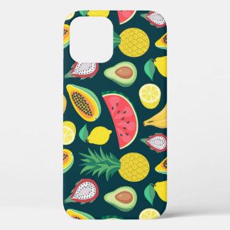 Tropical Fruit Vintage Pattern Bliss iPhone 12 Case