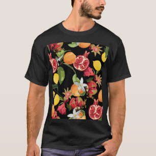 Tropical Fruits: Exotic Seamless Background T-Shirt