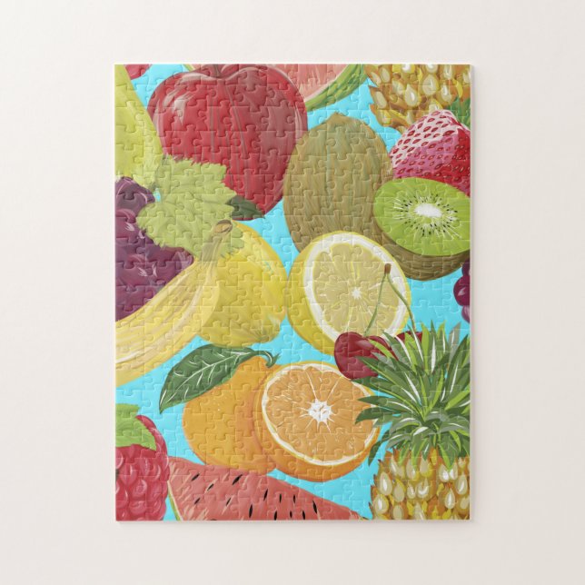 Tropical Fruits Illustration Jigsaw Puzzle (Vertical)