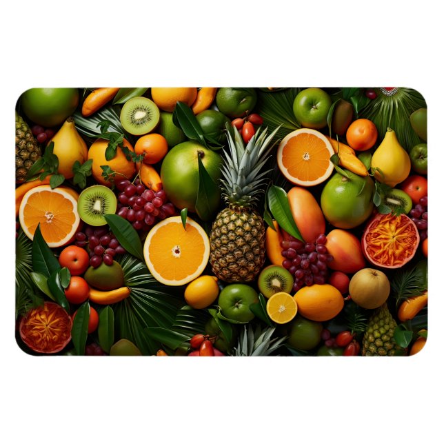 Tropical Fruits Magnet (Horizontal)