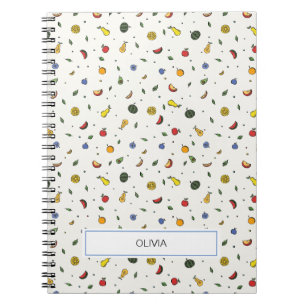 Tropical Fruits Personalized Notebook