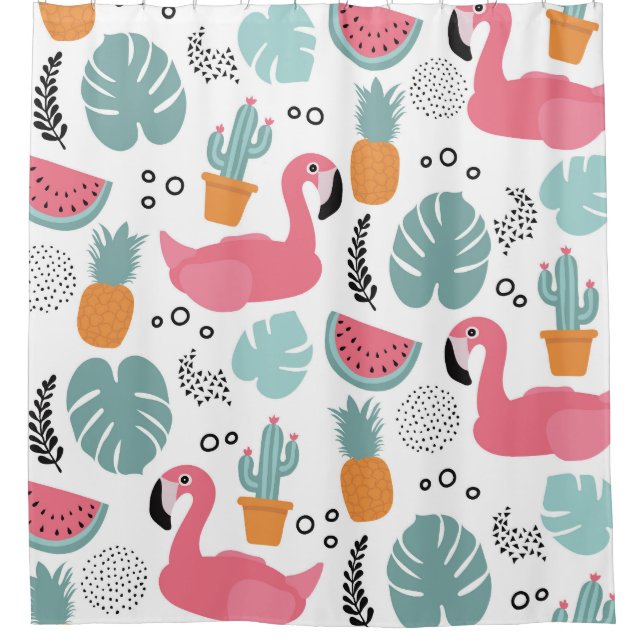 Tropical fruits: repeating pattern. (Front)