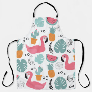Tropical fruits: repeating pattern. apron