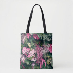 Tropical Full Background Trees Tote Bag