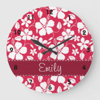 Tropical Fuschia Floral Pattern