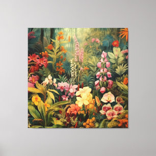 Tropical garden canvas print