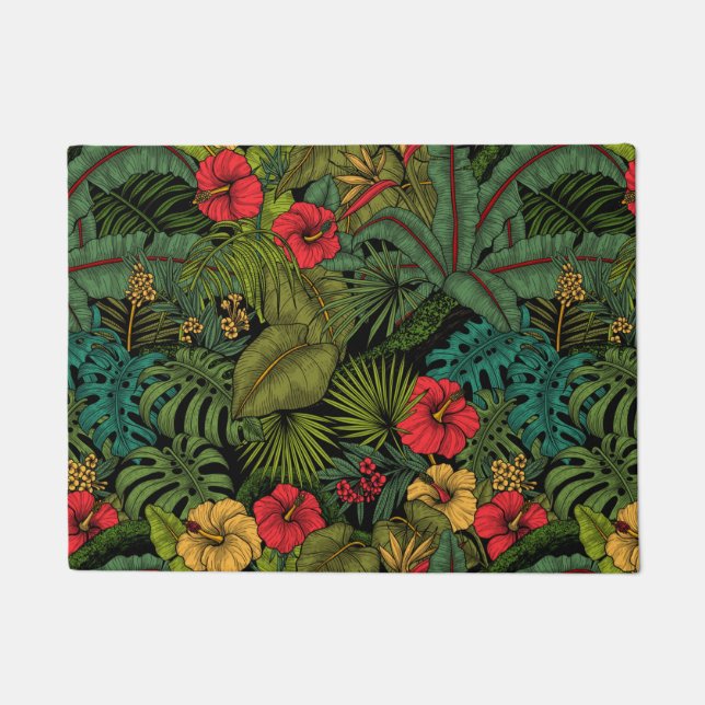 Tropical garden doormat (Front)