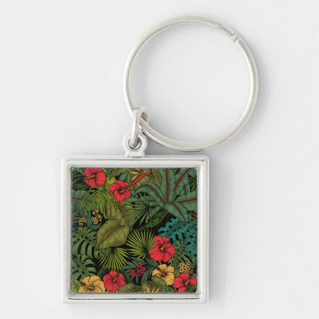 Tropical garden keychain (Front)