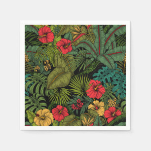 Tropical garden napkin