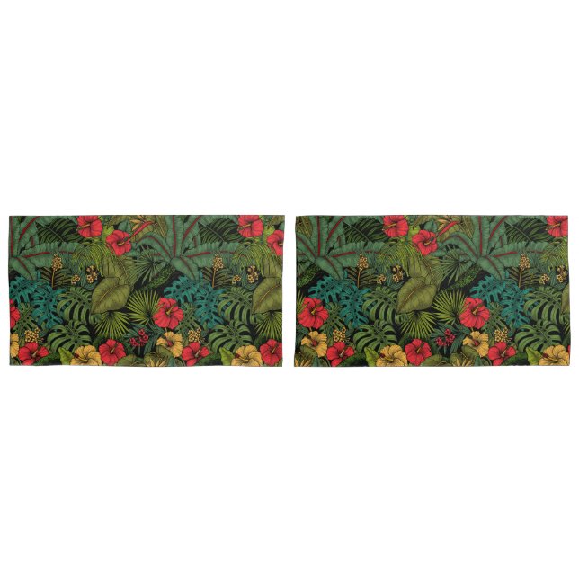 Tropical garden pillowcase (Front-Set)