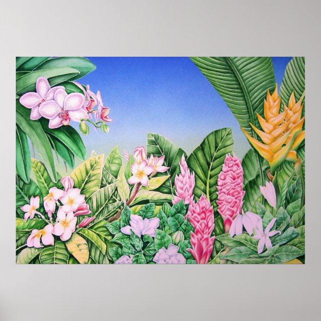 Tropical Garden Poster (Front)