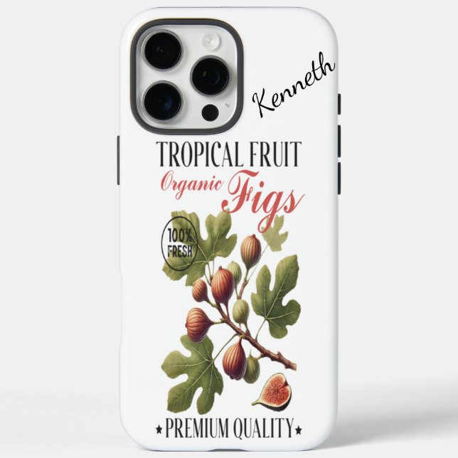 Tropical garden's fresh organic figs Case-Mate iPhone case (Back)