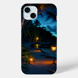 Tropical Gaze Oasis Night 2 iPhone 15 Mini Case