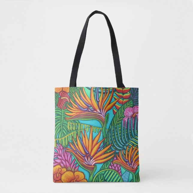 Tropical Gems All-Over Tote Bag (Front)
