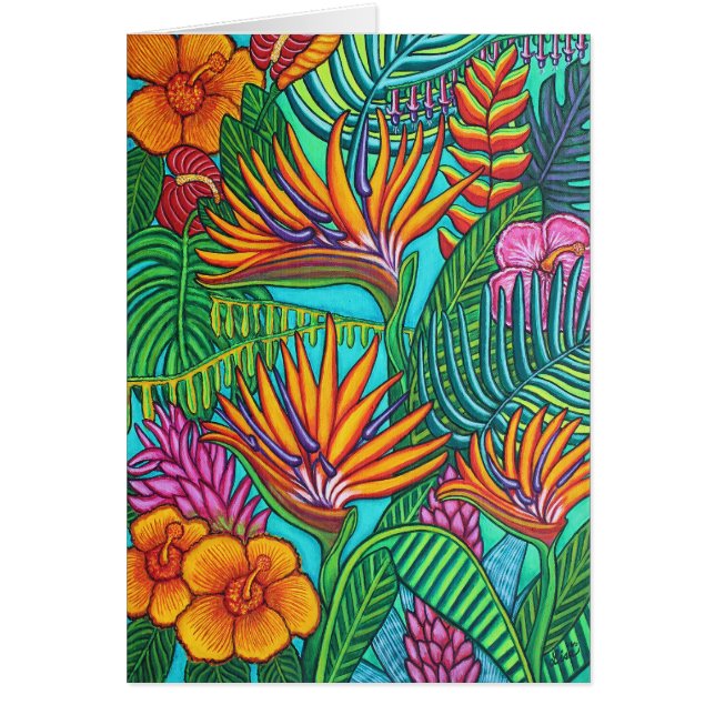 Tropical Gems Greeting Card (Front)