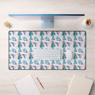 Tropical Geometric Pattern Desk Mat