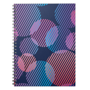 Tropical Geometry: Violet & Pink Night Design Notebook