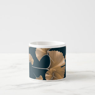 Tropical ginko palm leaves, Hawaiian pattern. Espresso Cup