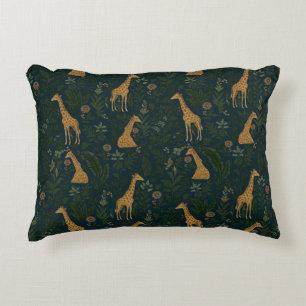 Tropical Giraffe Hangout Accent Pillow