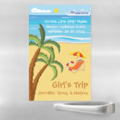 Tropical Girl's Trip Cruise Door Decoration Magnetic Dry Erase Sheet (In Situ)