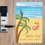 Tropical Girl's Trip Cruise Door Decoration Magnetic Dry Erase Sheet<br><div class="desc">Celebrate with this Girl's Trip cruise door magnet. Perfect way to start a fun girl's only cruise. Decorate your cruise ship door with this fun cruise door magnet. You can even customize this cruise magnet with your own wording. Plus, it helps locate your or other group member's stateroom as a...</div>