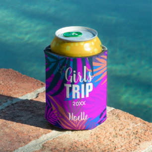 Tropical Girls Trip with Crown & Year Can Cooler