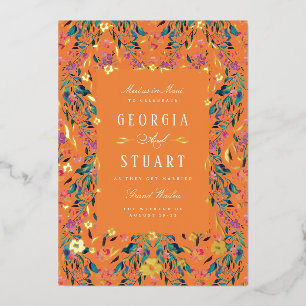 Tropical Glam Orange Gold