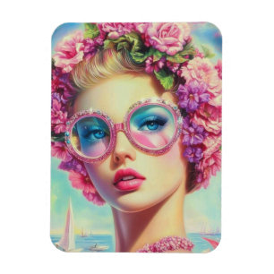 Tropical Glamour Queen Magnet
