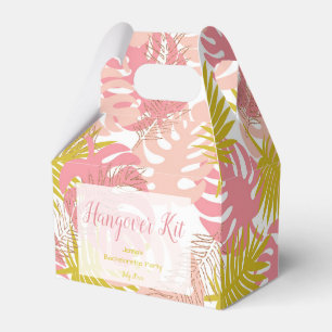 Tropical Glitter Beach Hangover Kit Favor Box