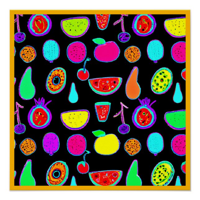 Tropical Glow Explosion Poster (Front)