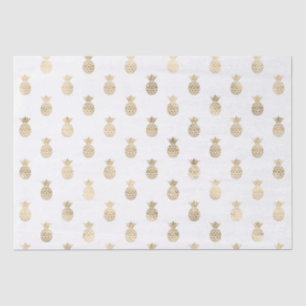Tropical Gold Pineapples  Tissue Paper