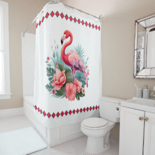 Tropical Grace: Flamingo in Bloom