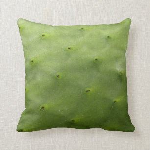 Tropical Green Cactus Photo Throw Pillow