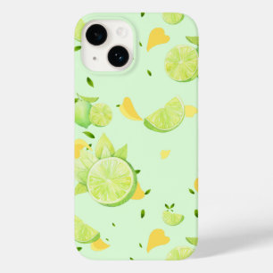 Tropical Green Citrus SUMMER Orange lemon Slice Case-Mate iPhone 14 Case